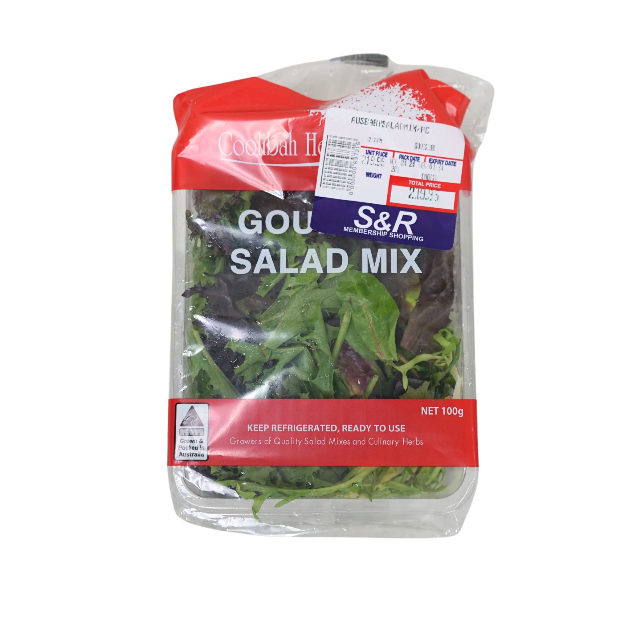 Coolibah Herbs Australian Gourmet Salad Mix 100g Coolibah Herbs Australian Gourmet Salad Mix 100g